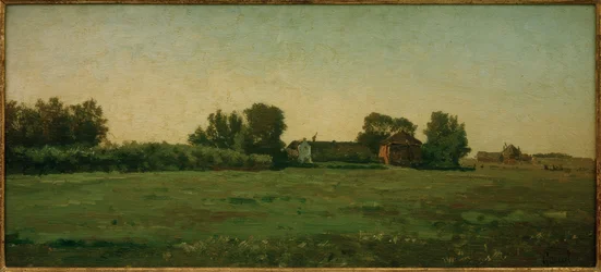 Landschaft mit Bauernhöfen